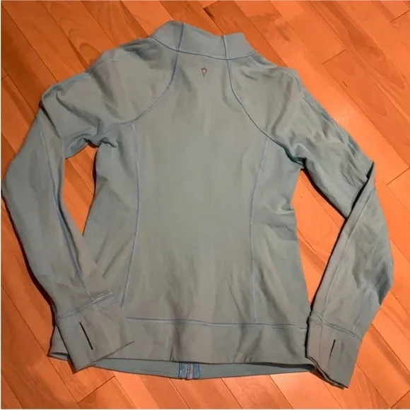 Ivivva by Lululemon Teal/Blue with Patterns Full-Zip Long Sleeve Jacket -size 14 - Picture 13 of 14